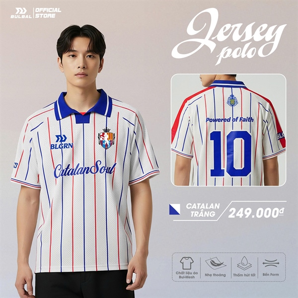 ÁO POLO THỂ THAO JERSEY RETRO BULBAL
