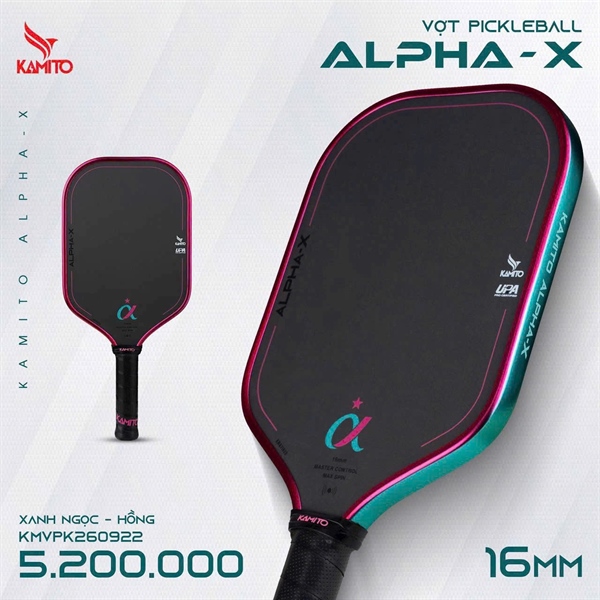 VỢT PICKLEBALL ALPHA X HER KAMITO (16MM)